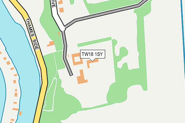 TW18 1SY map - OS OpenMap – Local (Ordnance Survey)
