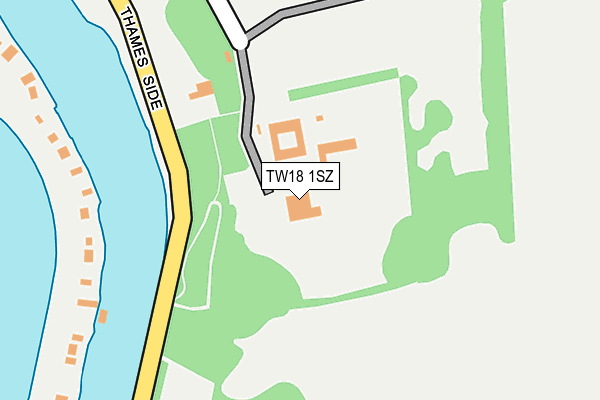 TW18 1SZ map - OS OpenMap – Local (Ordnance Survey)