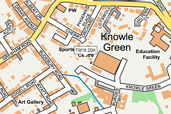 TW18 2DH map - OS OpenMap – Local (Ordnance Survey)