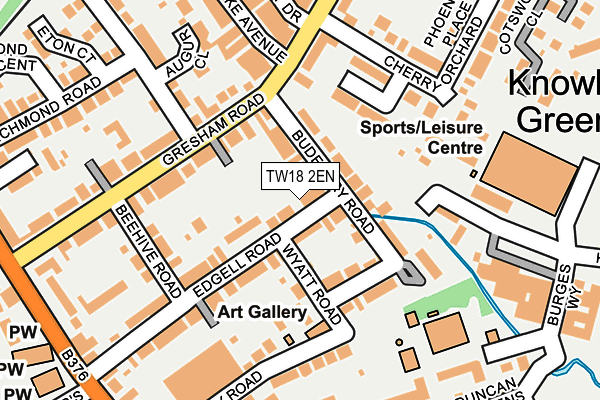 TW18 2EN map - OS OpenMap – Local (Ordnance Survey)