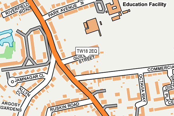 TW18 2EQ map - OS OpenMap – Local (Ordnance Survey)