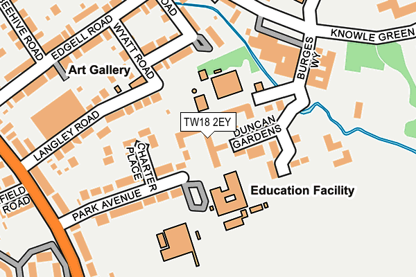TW18 2EY map - OS OpenMap – Local (Ordnance Survey)