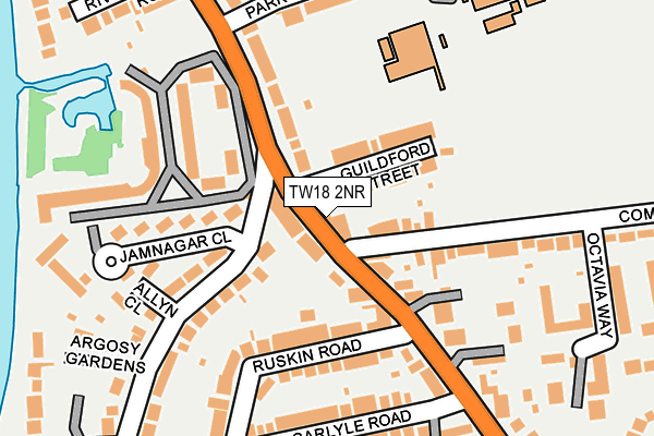 TW18 2NR map - OS OpenMap – Local (Ordnance Survey)