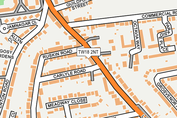 TW18 2NT map - OS OpenMap – Local (Ordnance Survey)