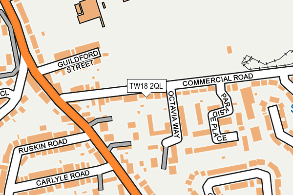 TW18 2QL map - OS OpenMap – Local (Ordnance Survey)