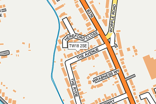 TW18 2SE map - OS OpenMap – Local (Ordnance Survey)