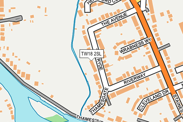 Map of THE SWING REVUE LTD at local scale
