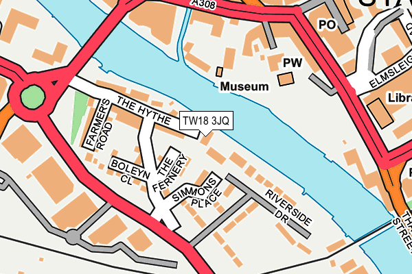 Map of MONTREAUX WOKINGHAM LTD. at local scale