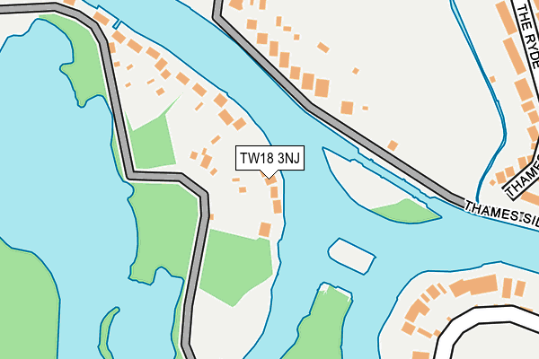TW18 3NJ map - OS OpenMap – Local (Ordnance Survey)
