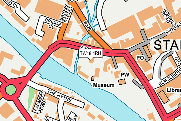 TW18 4RH map - OS OpenMap – Local (Ordnance Survey)