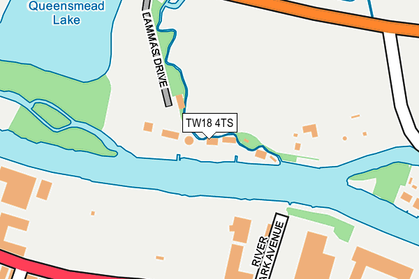 TW18 4TS map - OS OpenMap – Local (Ordnance Survey)