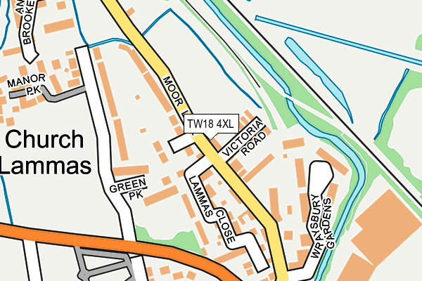 TW18 4XL map - OS OpenMap – Local (Ordnance Survey)