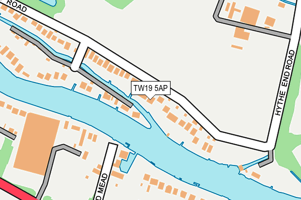 TW19 5AP map - OS OpenMap – Local (Ordnance Survey)