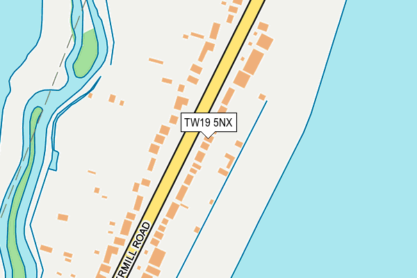 TW19 5NX map - OS OpenMap – Local (Ordnance Survey)
