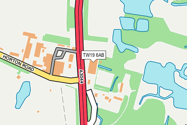 TW19 6AB map - OS OpenMap – Local (Ordnance Survey)