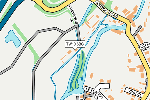 TW19 6BG map - OS OpenMap – Local (Ordnance Survey)