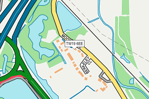 TW19 6EE map - OS OpenMap – Local (Ordnance Survey)