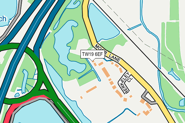 TW19 6EF map - OS OpenMap – Local (Ordnance Survey)