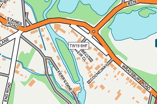 TW19 6HF map - OS OpenMap – Local (Ordnance Survey)