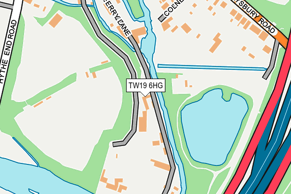 TW19 6HG map - OS OpenMap – Local (Ordnance Survey)