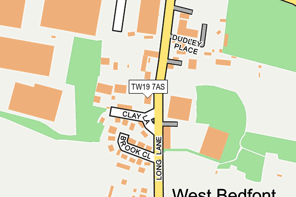 TW19 7AS map - OS OpenMap – Local (Ordnance Survey)