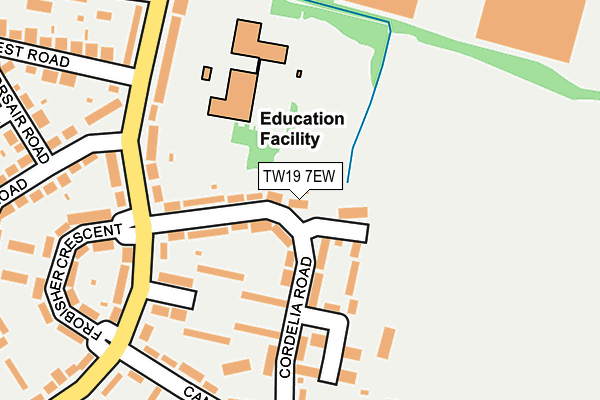 TW19 7EW map - OS OpenMap – Local (Ordnance Survey)