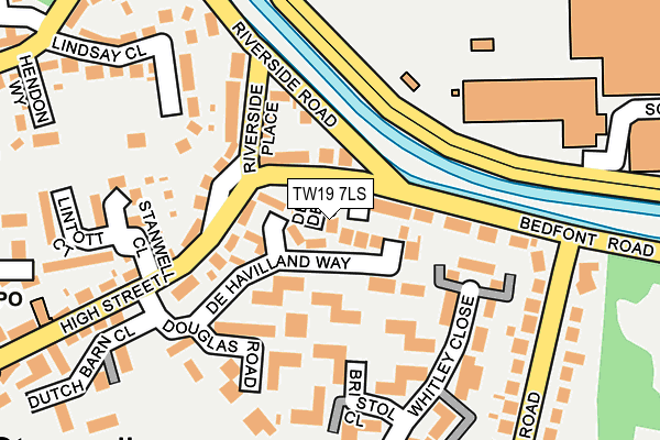 TW19 7LS map - OS OpenMap – Local (Ordnance Survey)