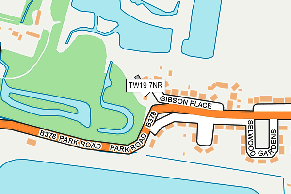 TW19 7NR map - OS OpenMap – Local (Ordnance Survey)