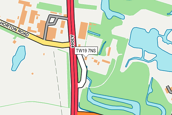 TW19 7NS map - OS OpenMap – Local (Ordnance Survey)