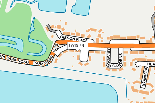 TW19 7NT map - OS OpenMap – Local (Ordnance Survey)