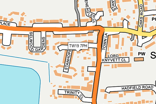TW19 7PH map - OS OpenMap – Local (Ordnance Survey)
