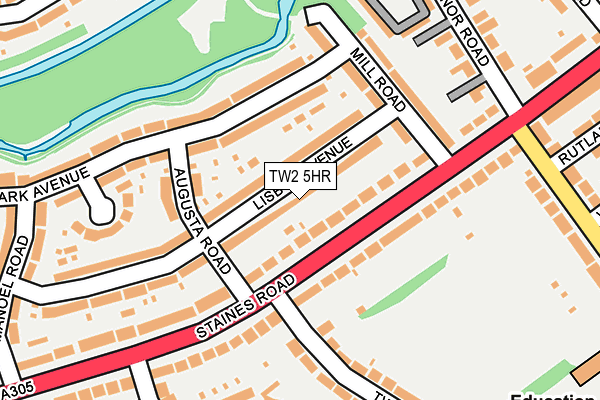 TW2 5HR map - OS OpenMap – Local (Ordnance Survey)