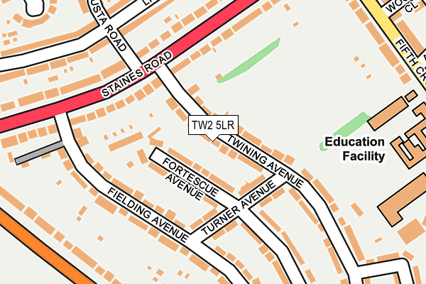 TW2 5LR map - OS OpenMap – Local (Ordnance Survey)