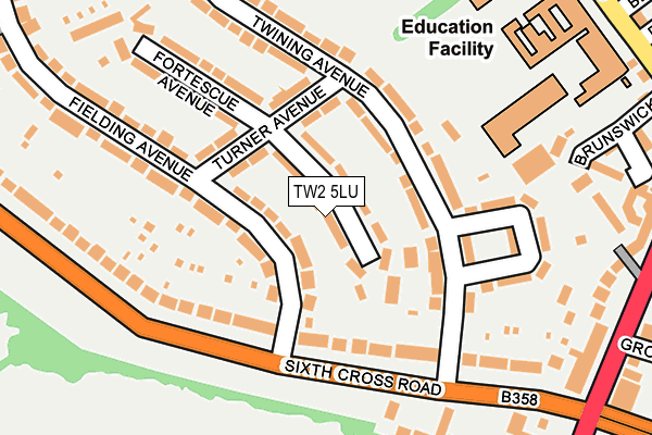 TW2 5LU map - OS OpenMap – Local (Ordnance Survey)