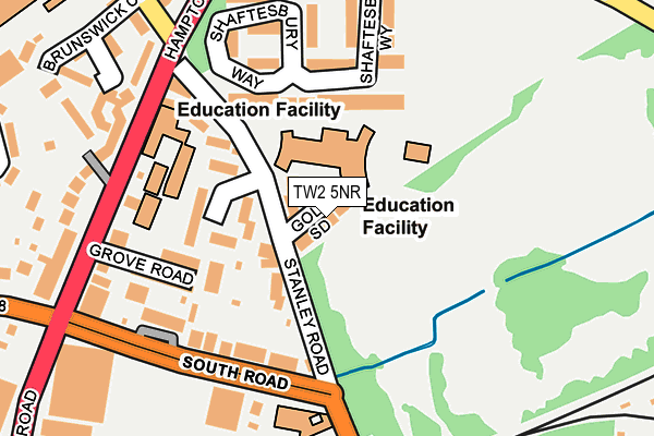 TW2 5NR map - OS OpenMap – Local (Ordnance Survey)