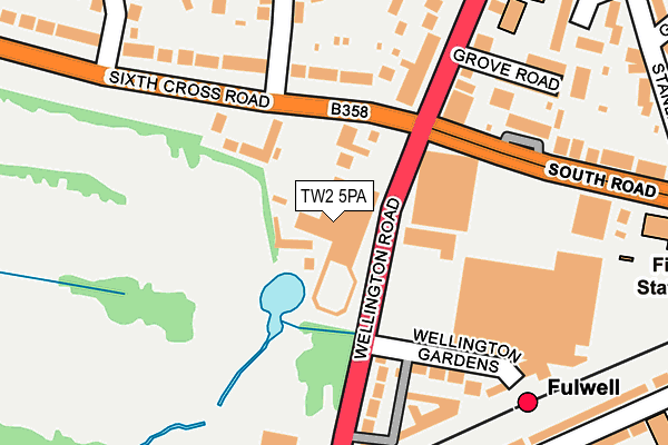 TW2 5PA map - OS OpenMap – Local (Ordnance Survey)