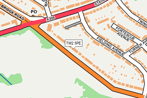 TW2 5PE map - OS OpenMap – Local (Ordnance Survey)