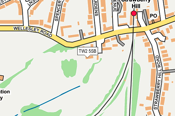 TW2 5SB map - OS OpenMap – Local (Ordnance Survey)