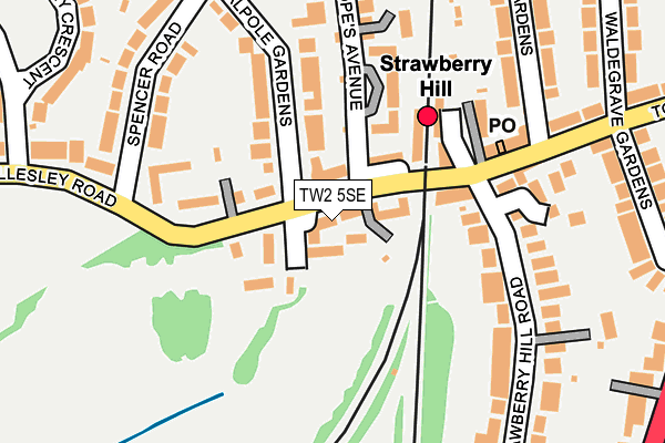 TW2 5SE map - OS OpenMap – Local (Ordnance Survey)