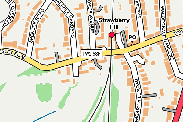 TW2 5SF map - OS OpenMap – Local (Ordnance Survey)
