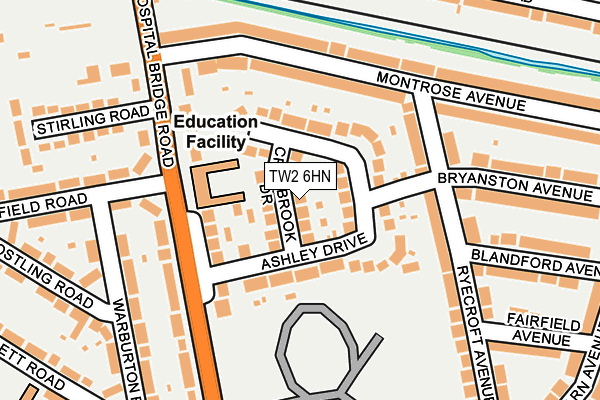 TW2 6HN map - OS OpenMap – Local (Ordnance Survey)