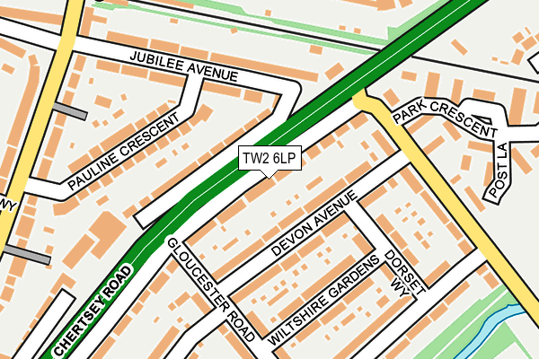 TW2 6LP map - OS OpenMap – Local (Ordnance Survey)