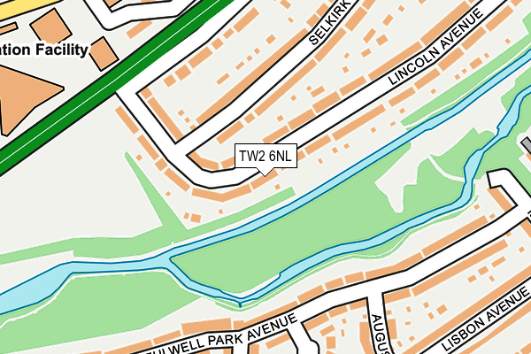 TW2 6NL map - OS OpenMap – Local (Ordnance Survey)