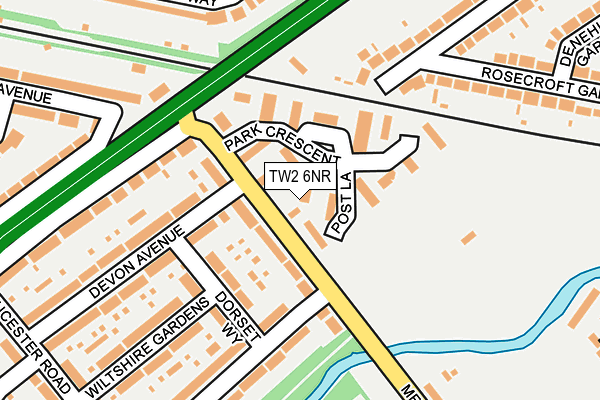 TW2 6NR map - OS OpenMap – Local (Ordnance Survey)