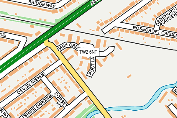 TW2 6NT map - OS OpenMap – Local (Ordnance Survey)