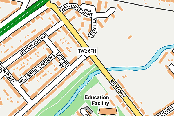 TW2 6PH map - OS OpenMap – Local (Ordnance Survey)