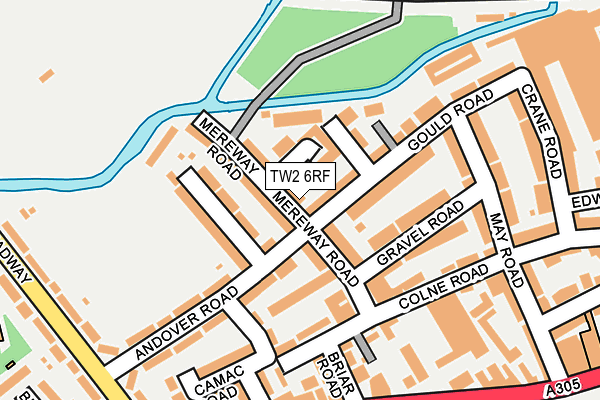 TW2 6RF map - OS OpenMap – Local (Ordnance Survey)