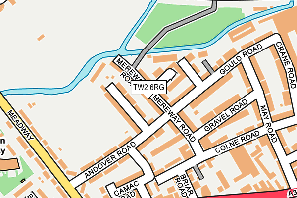 TW2 6RG map - OS OpenMap – Local (Ordnance Survey)