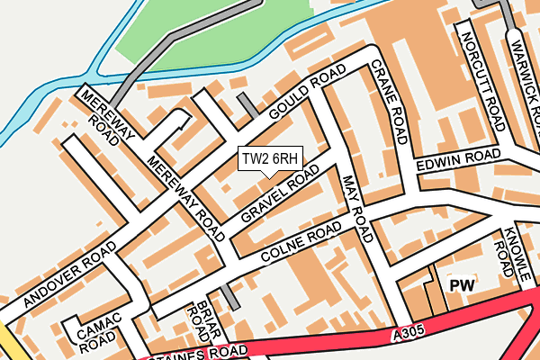 TW2 6RH map - OS OpenMap – Local (Ordnance Survey)