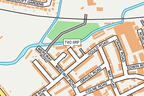 TW2 6RP map - OS OpenMap – Local (Ordnance Survey)